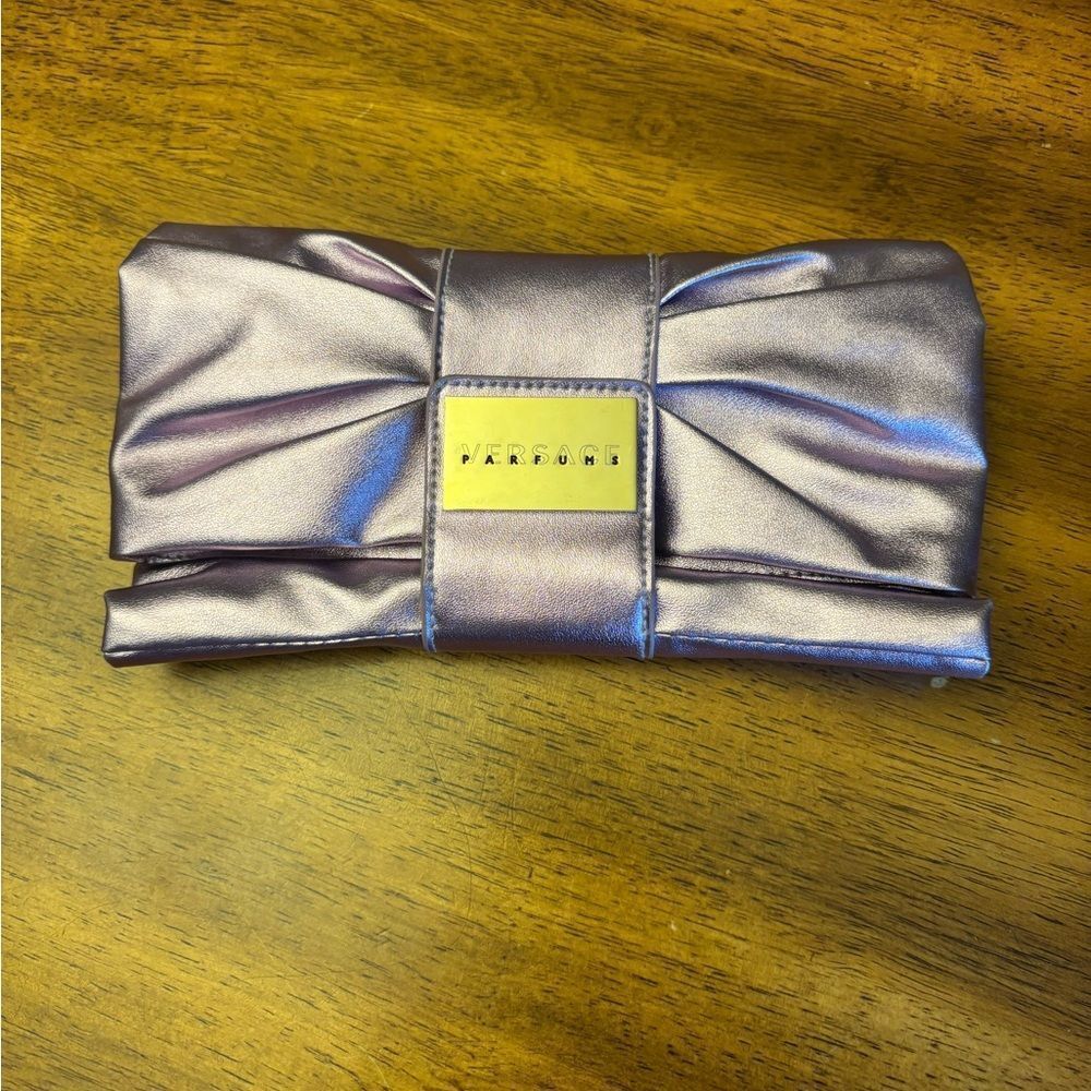 Versace Parfumes Metallic Clutch Bag